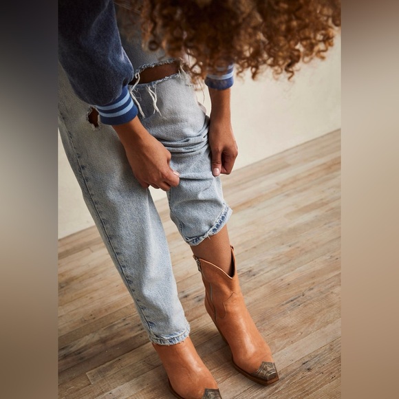 Free People Brayden Western Boots in Camel - Picture 3 of 6